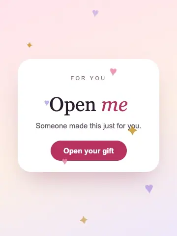 A looping preview of a gift opening